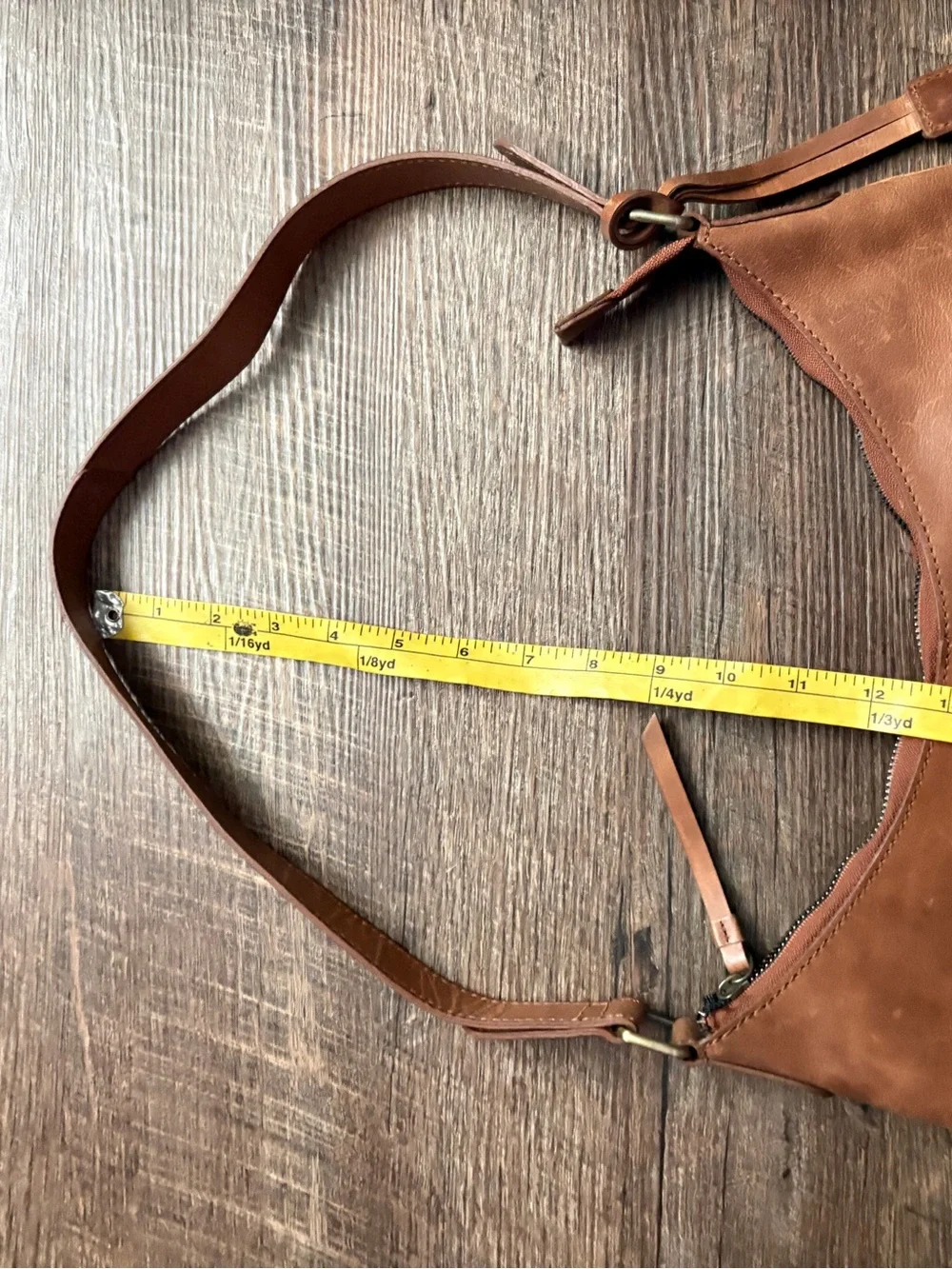 Born whipstitch faux leather hobo bag distressed shoulder purse whipstitch boho